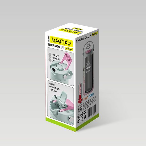 Термокружка Maestro Girls MR-1644-C 600 мл з нержавіючої сталі герметична | Зображення 7