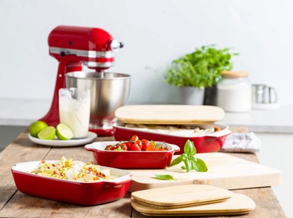 Форма для запікання з кришкою KitchenAid СС006106-001 7,5х19,5х32,8 см 1.9 л червона | Зображення 2