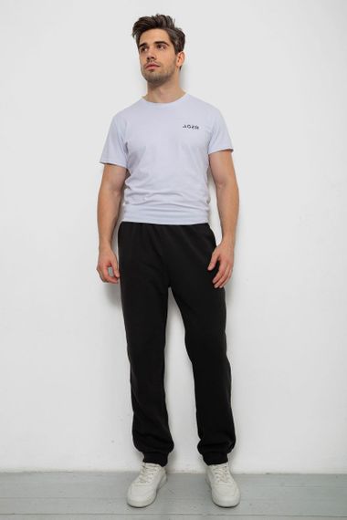 Спортивные штаны мужские на флисе, цвет черный, 238R125 | Зображення 1