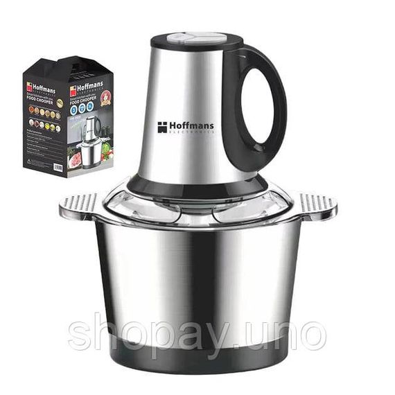Измельчитель электрический 1800Вт Hoffmans Electronics HM-8829 • Универсальный чоппер с металлической чашей 3,5 л