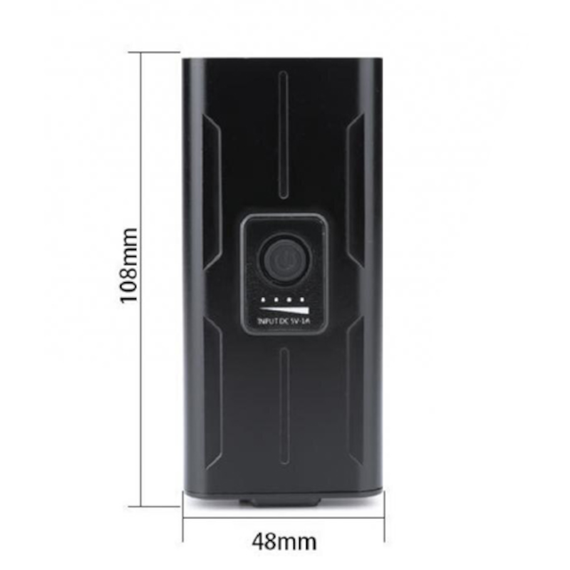 Велосипедный фонарь BK-04 PRO алюминиевый, 2 диода Т6, PowerBank, встроенный АКБ | Зображення 6