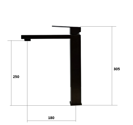 Змішувач для раковини Fabiano Cubo 40202 Graphite 8231.401.1629 | Зображення 2