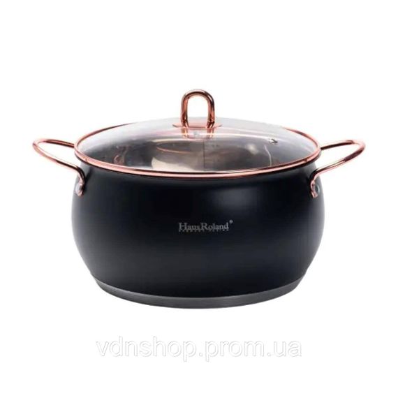 Набір каструль із нержавіючої сталі 2,6 л - 3,6 л - 6,1 л зі скляними кришками HP33525B | Зображення 4