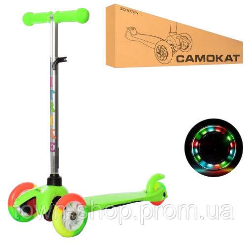 Детский самокат iTrike BB 3-013-4-A-GR MINI светящиеся колеса | Зображення 1