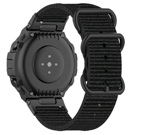 Нейлоновий ремінець Primo Traveller для годинника Xiaomi Amazfit T-Rex (A1918) / T-Rex Pro (A2013) - Black | Зображення 2