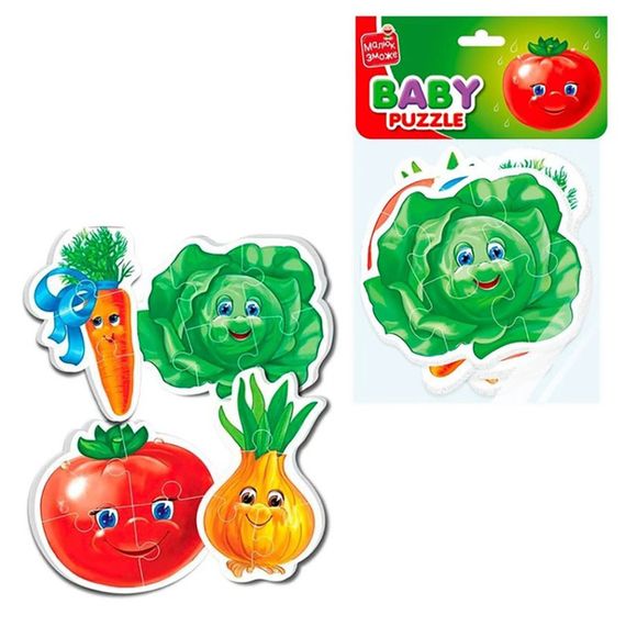 Дитячі бебі пазли "Овочі" VT1106-76 укр. мовою