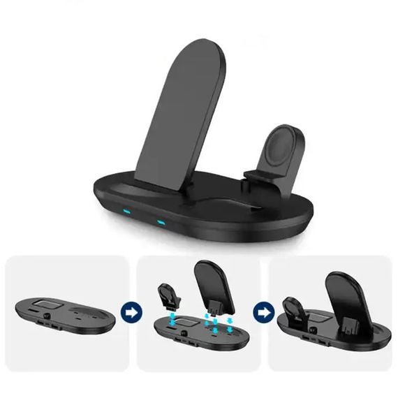 БЗУ + слот для Apple Pencil J887 4in1 Black | Зображення 1