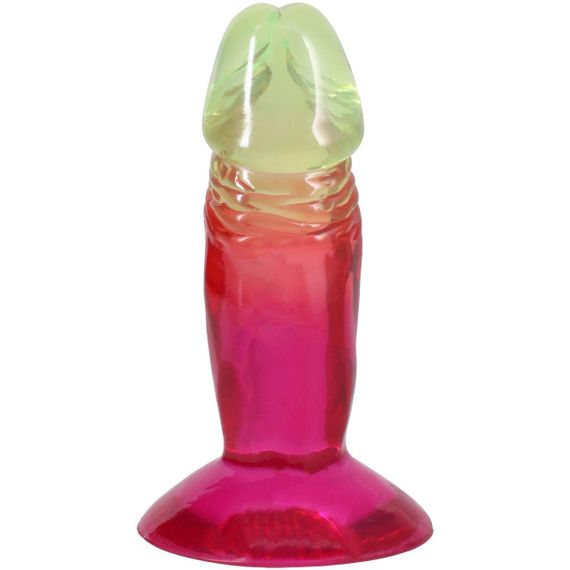 Дилдо Doc Johnson Crystal Jellies - 4.5 Inch Classic Dong - Rainbow Sex Aura | Зображення 2