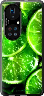 Чохол на Huawei P50 Зелені часточки лимона "852u-2292-2448"