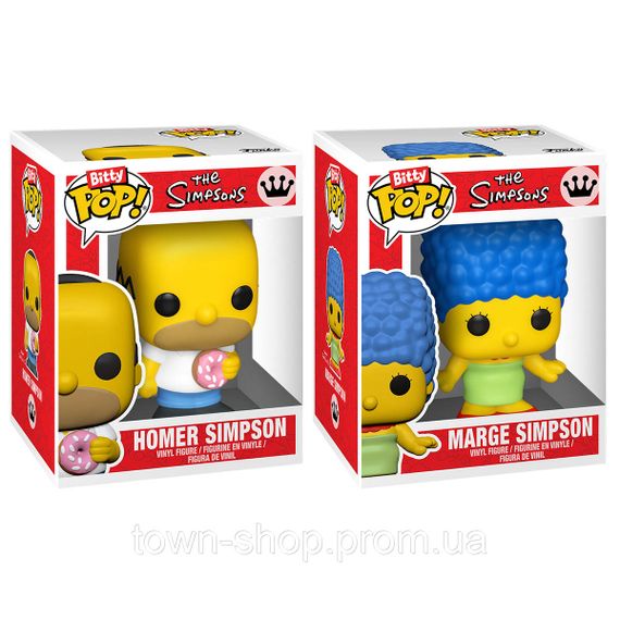 Набор игровых фигурок Bitty POP! серии Симпсоны – Гомер и Мардж | Зображення 1