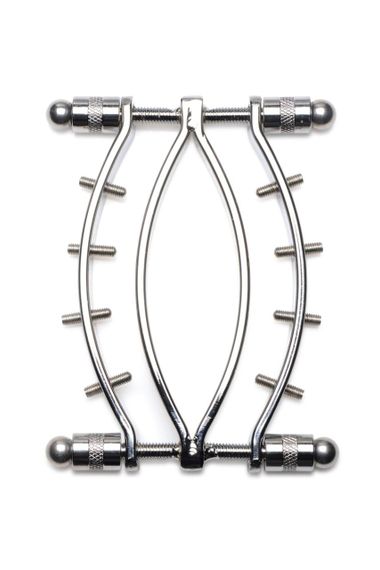Затискач для вагіни Master Series: Spread 'Em Poker Vagina Clamp with Adjustable Pressure Screws, ши Sex Aura | Зображення 1