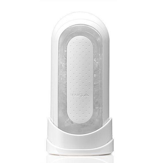 Мастурбатор Tenga Flip Zero White, змінна інтенсивність стимуляції, розкладний Sex Aura