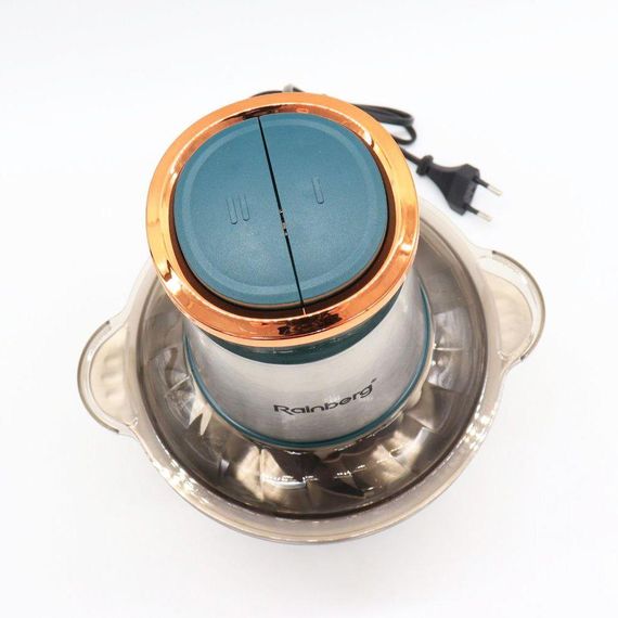 Електричний подрібнювач з чашею на 2л, 1300Вт, Rainberg RB-2202 / Кухонний блендер з нержавіючої сталі | Зображення 6