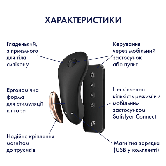 Вибратор в трусики Little Secret с пультом ДУSatisfyer (Германия) sexstyle | Зображення 5