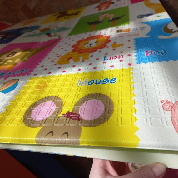 Коврик детский игровой 2х1,8м для ползания складной развивающий двусторонний Ростомер | Зображення 5