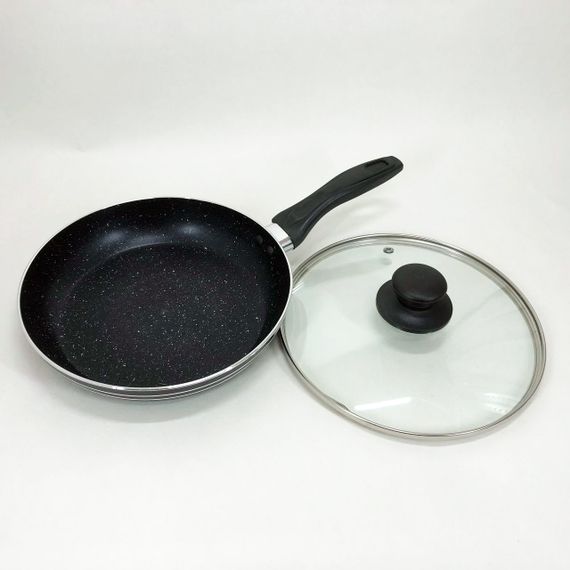 Сковорода UNIQUE UN-5163 22см з кришкою антипригарним покриттям, Глибока сковорода для кухні | Зображення 5