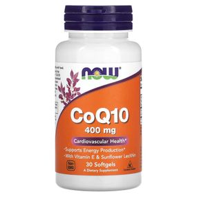Коензим NOW CoQ10 , 400 mg , 30 Softgels