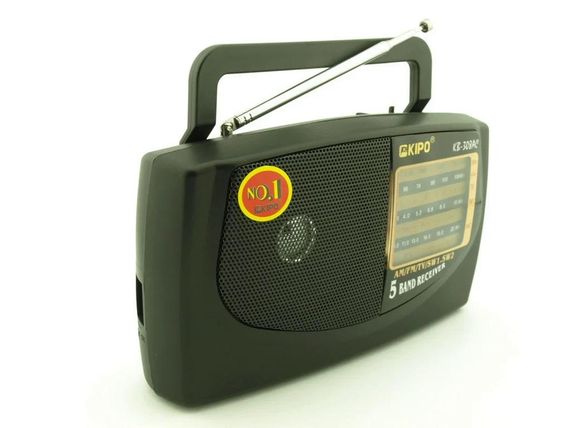 Мощный цифровой портативный FM радиоприемник Kipo всеволновое переносное портативное радио | Зображення 3