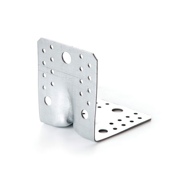 Угольник универсальный с усиленным ребром 105х105х90х2.0мм оц. (пачка, кратно 5шт) APRO | Зображення 1