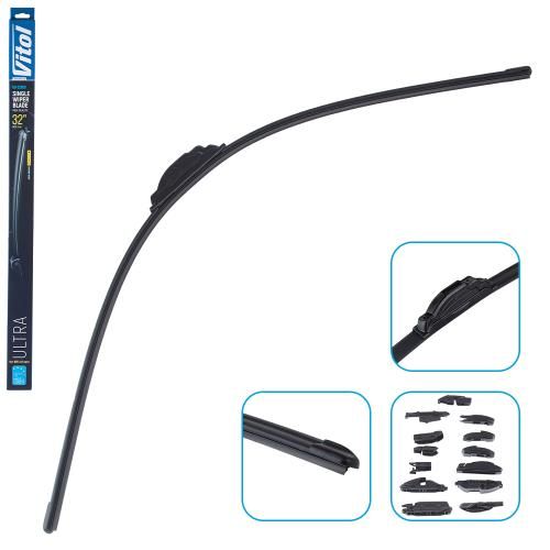 Щітка склоочищувача безкаркасна VITOL ULTRA 32" - 800 мм (13 адаптерів)