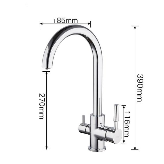 Змішувач для кухні Frap F4352 | Зображення 1