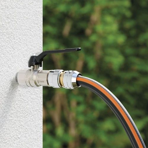 Коннектор для поливочного шланга 1/2"-5/8" с системой "Aquastop" Claber Metal-Jet 9610 | Зображення 2
