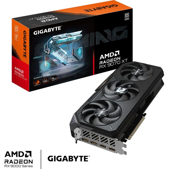 Видеокарта GIGABYTE Radeon RX 9070 XT 16Gb GAMING OC (GV-R9070XTGAMING OC-16GD) | Зображення 9
