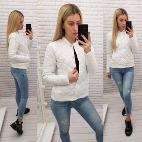 Куртка з ефектом стьобання, арт.310, білий