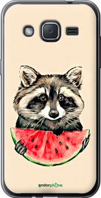 Чохол на Samsung Galaxy J2 J200H Єнотик з кавуном "4605u-190-2448"