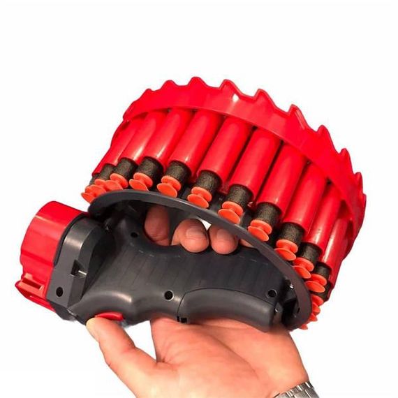 Іграшкова зброя автоматичний Бластер D - Dart кулемет 28 зарядів