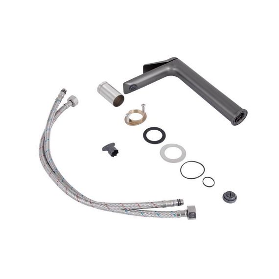 Смеситель для раковины Qtap Presto высокий QTPRE269GRP45582 Graphite | Зображення 3