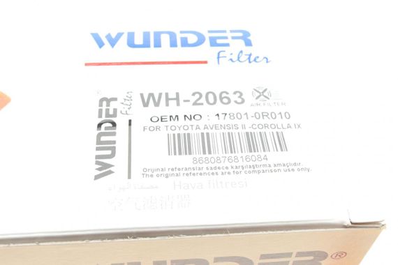 Фільтр повітряний Toyota Avensis Corolla 2.0D 2.2D 05-08 WH 2063 | Зображення 7