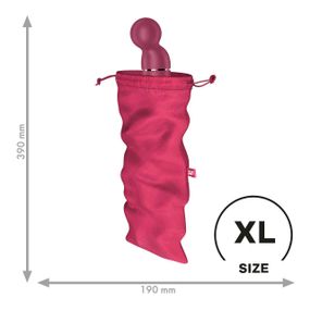 Мешочек для секс-игрушек Satisfyer Treasure Bag XL, розовый, на шнурке Sex Aura