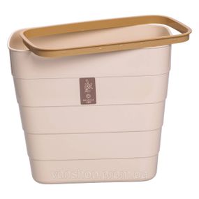Відро для сміття на дверцята 6 (л) відро для сміття пластикове навісне Бежевий HP-45-18BE