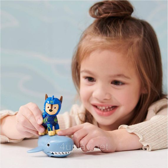 Набор фигурок Щенячий Патруль Аква щенки Гонщик и акула Оригинал Paw Patrol Aqua Pups Chase and Shark | Зображення 4