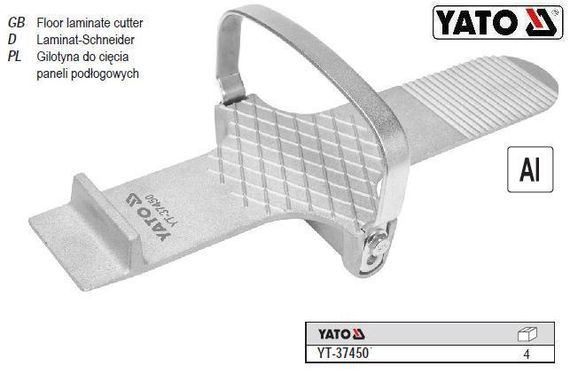 Педаль подъема гипсокартона комплектующая 300х120х80 мм YATO YT-37450