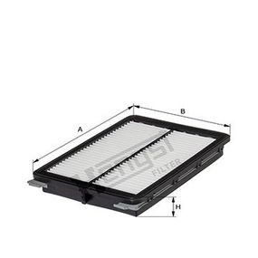 Фильтр воздушний Hyundai Sonata / Kia Optima  1.7 CRDi/2.0/2.4 GDi/MPi 14 -, Hengst, E1597L,