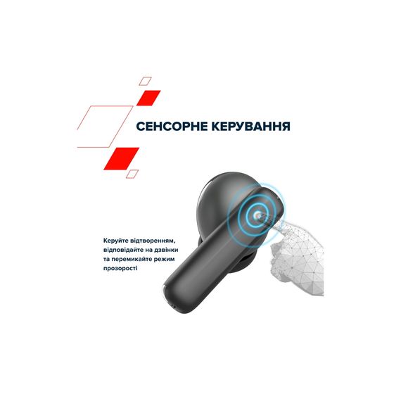 Навушники Canyon TWS-10 OnGo ANC ENC Graphite (CNS-TWS10B) | Зображення 6
