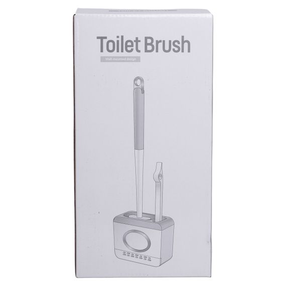 Силіконовий йоржик для туалету настінний 13×5.5×42 (см) йорж для унітазу силіконовий із щіткою йоржик для унітазу HP-35015-48DG | Зображення 9