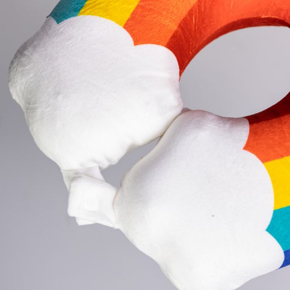 Подушка для шиї Rainbow U-подібна, синій HP-56-13BL | Зображення 1