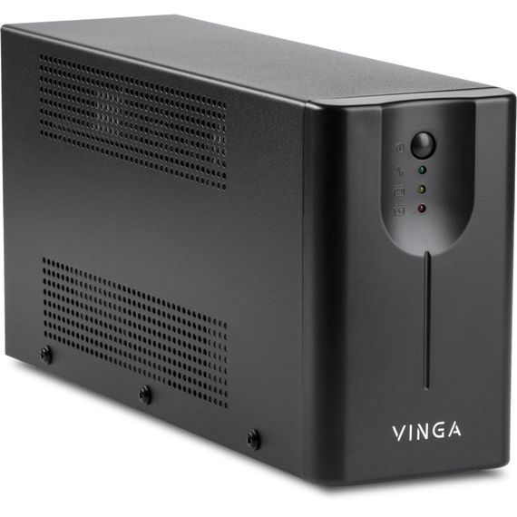 Пристрій безперебійного живлення Vinga LED 600VA metal case with USB (VPE-600MU) | Зображення 1
