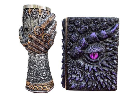 Подарунковий набір Келих 3D Рука з Левом і Блокнот 3D «Око Ілюзій»