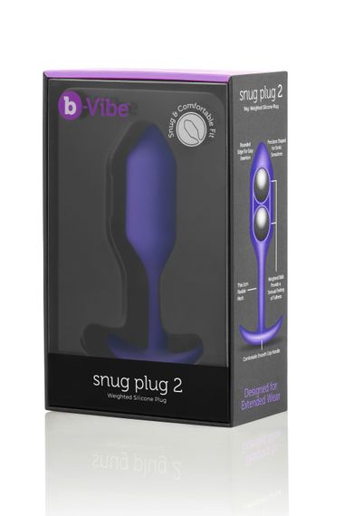 Анальна пробка з кульками, що обтяжують, і зміщеним центром тяжіння B-Vibe Snug Plug 2 | Зображення 8