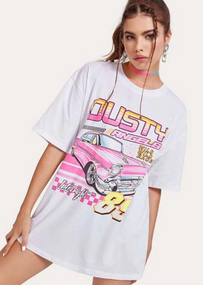 Футболка женская с принтом повседневная S Белая