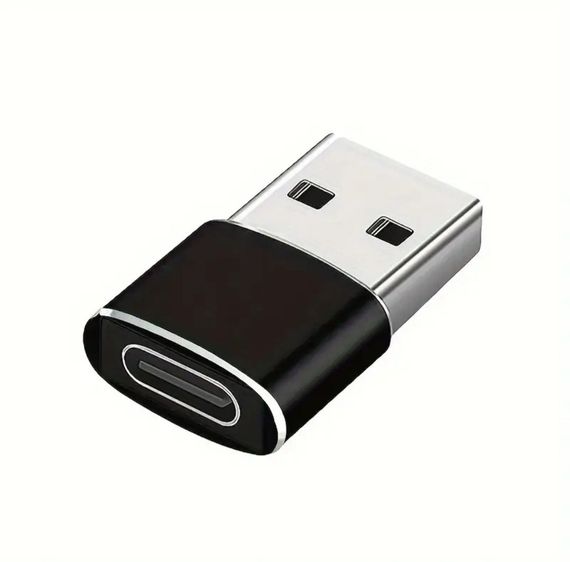 Переходник с USB на Type-C OTG, USB Type-C. Чёрный