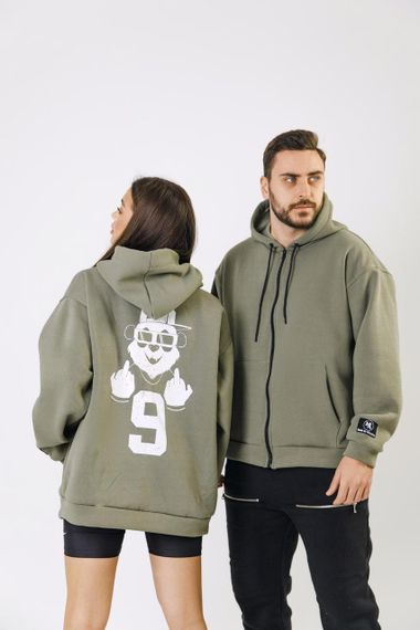 Худі унісекс МА (01) олива | Зображення 7