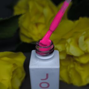 Гель-лак JOIA vegan 098 насичений неоново-рожевий, 6 мл