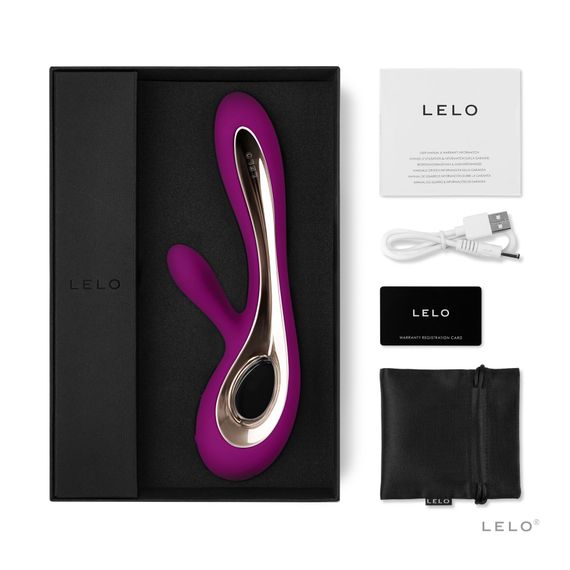 Вібратор-кролик LELO Soraya 2 Deep Rose, 12 режимів вібрації, до 4 годин роботи | Зображення 1