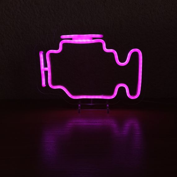 Неоновый светильник Check Engine big 500х325 acr-n000099 | Зображення 2