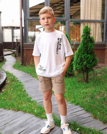 Шорти для хлопчика (підліткові) Носи своє 170 Бежевий (p-10861-160784) | Зображення 3